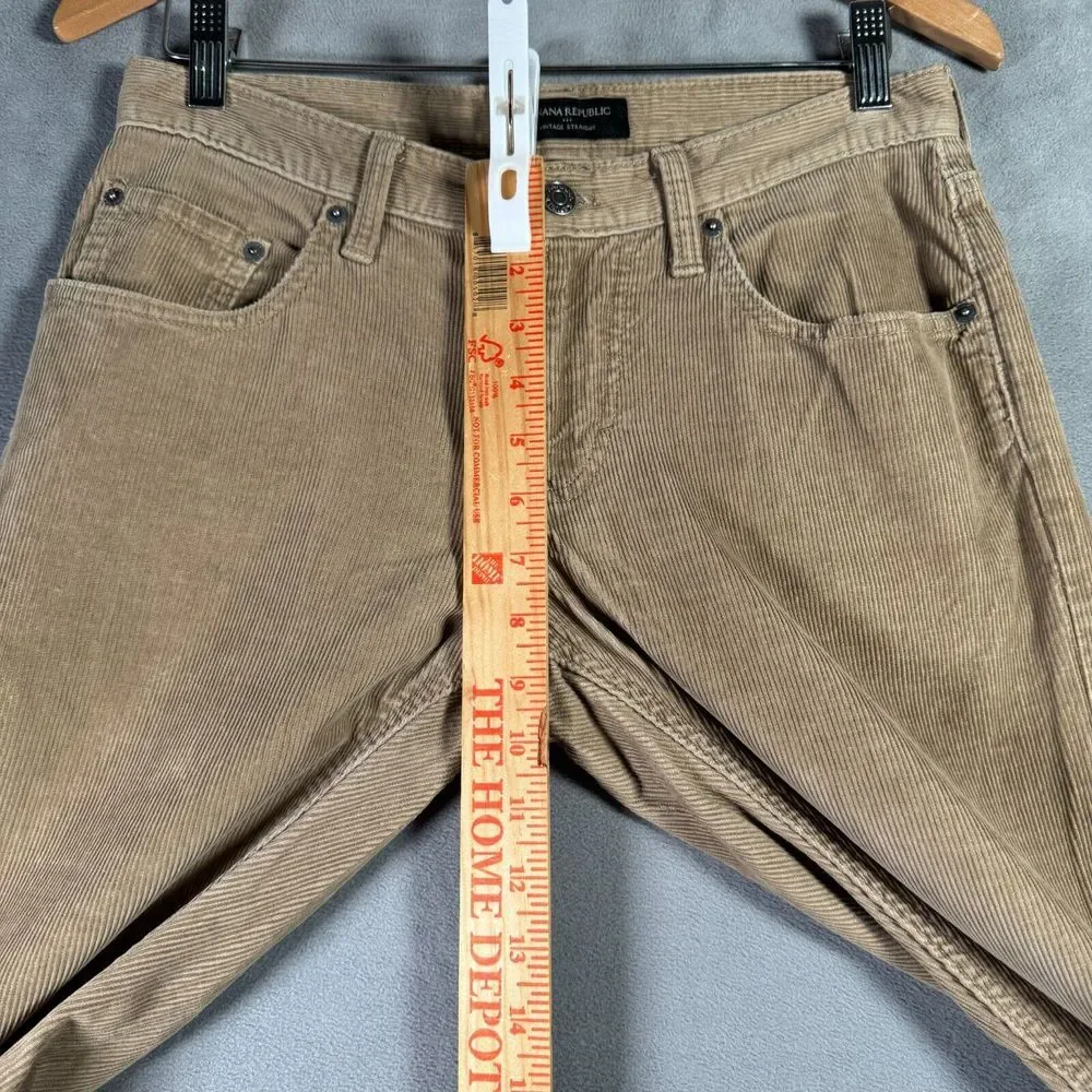 Banana Republic Pants Mens 29 x 32‎ Beige Corduroy Vintage Straight Preppy Gorp